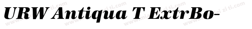 URW Antiqua T ExtrBo字体转换